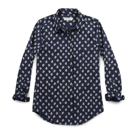 The Michelle Shirt in Indigo Print: Featured Image