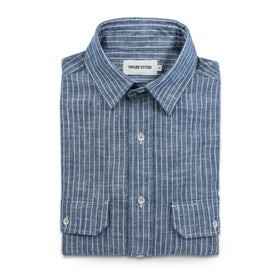 The Chore Shirt in Indigo Striped Chambray: Featured Image
