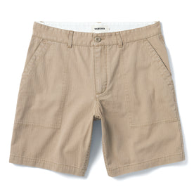 The Trail Short in Khaki Herringbone - featured image