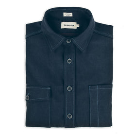 The Utility Shirt in Cone Mills Indigo Selvage Canvas: Featured Image