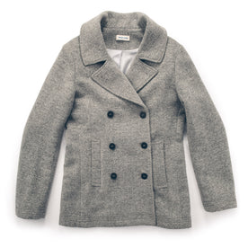 The Mariner Peacoat in Ash Donegal Lambswool: Featured Image
