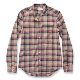 The Piper Shirt in Tan Plaid: Featured Image