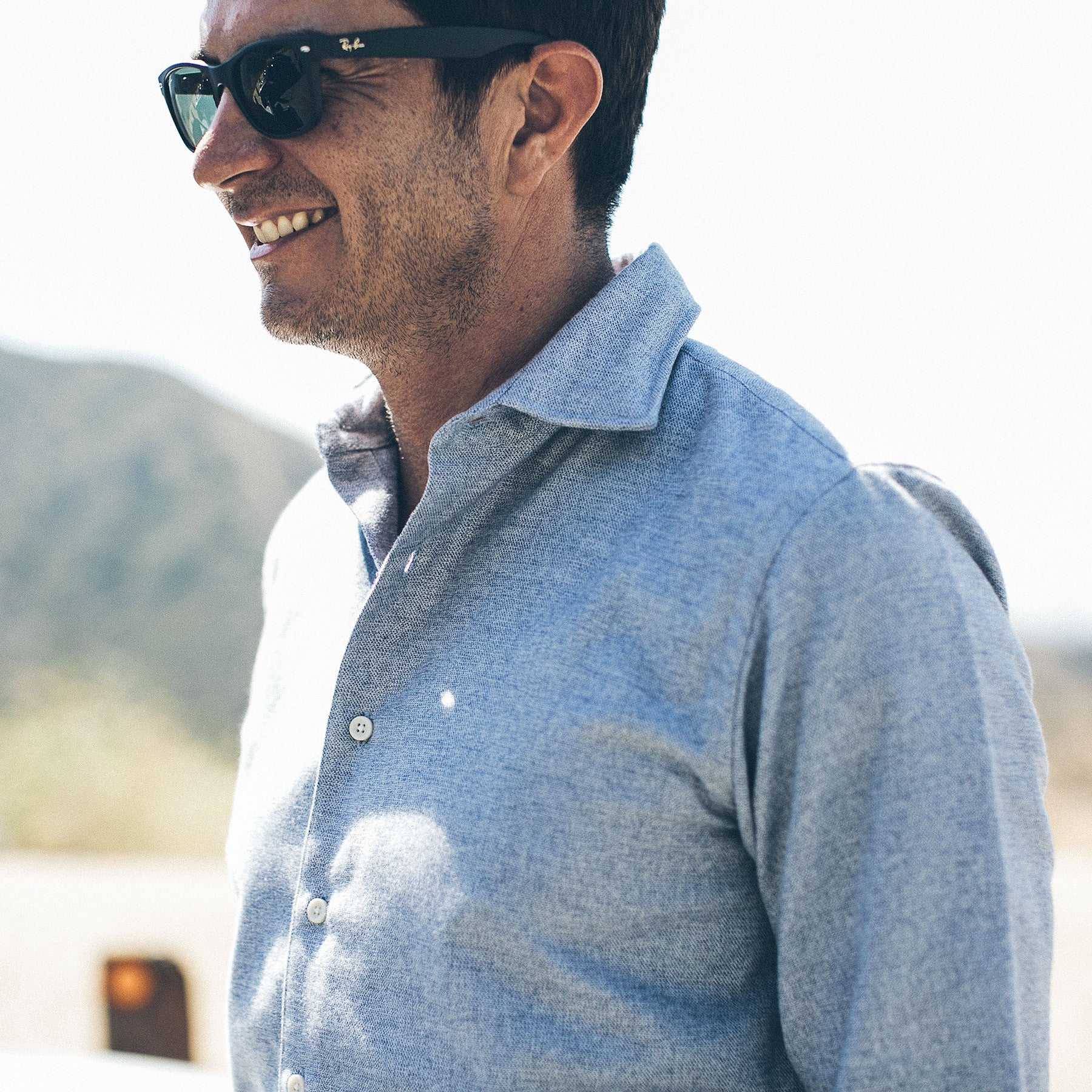 The Hyde in Sky Brushed Melange: Alternate Image 1, Wovens by Taylor Stitch