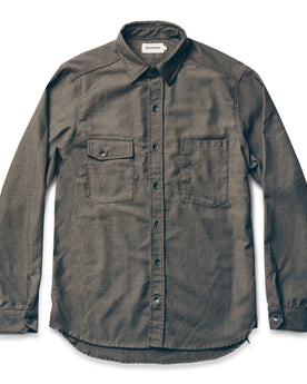 The Utility Shirt in Moss Merino 4S Herringbone: Alternate Image 6, Wovens by Taylor Stitch