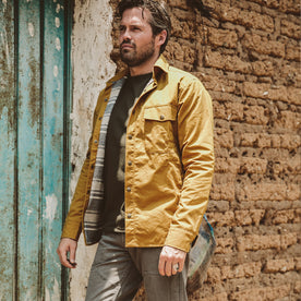 The Chore Jacket in Mustard Dry Wax Canvas: Alternate Image 1