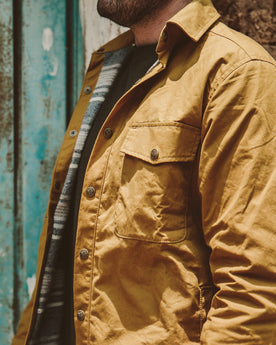 The Chore Jacket in Mustard Dry Wax Canvas: Alternate Image 3, Outerwear by Taylor Stitch
