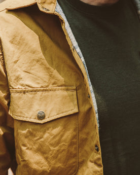 The Chore Jacket in Mustard Dry Wax Canvas: Alternate Image 4, Outerwear by Taylor Stitch