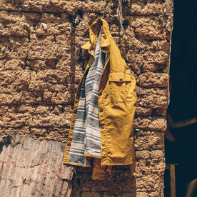 The Chore Jacket in Mustard Dry Wax Canvas: Alternate Image 8