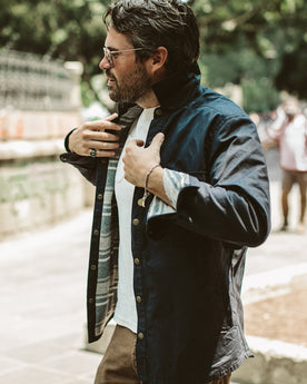 The Chore Jacket in Navy Dry Wax Canvas: Alternate Image 6, Outerwear by Taylor Stitch