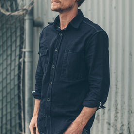 The Utility Shirt in Cone Mills Indigo Selvage Canvas: Alternate Image 3