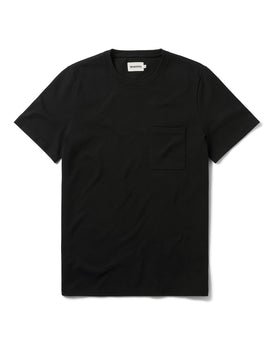flatlay of The Heavy Bag Tee in Black, Knits by Taylor Stitch
