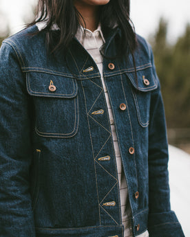 The Pacific Jacket in Sea Washed Selvage Denim: Alternate Image 4, Outerwear by Taylor Stitch