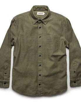 The Mechanic Shirt in Olive Reverse Sateen: Alternate Image 8, Wovens by Taylor Stitch