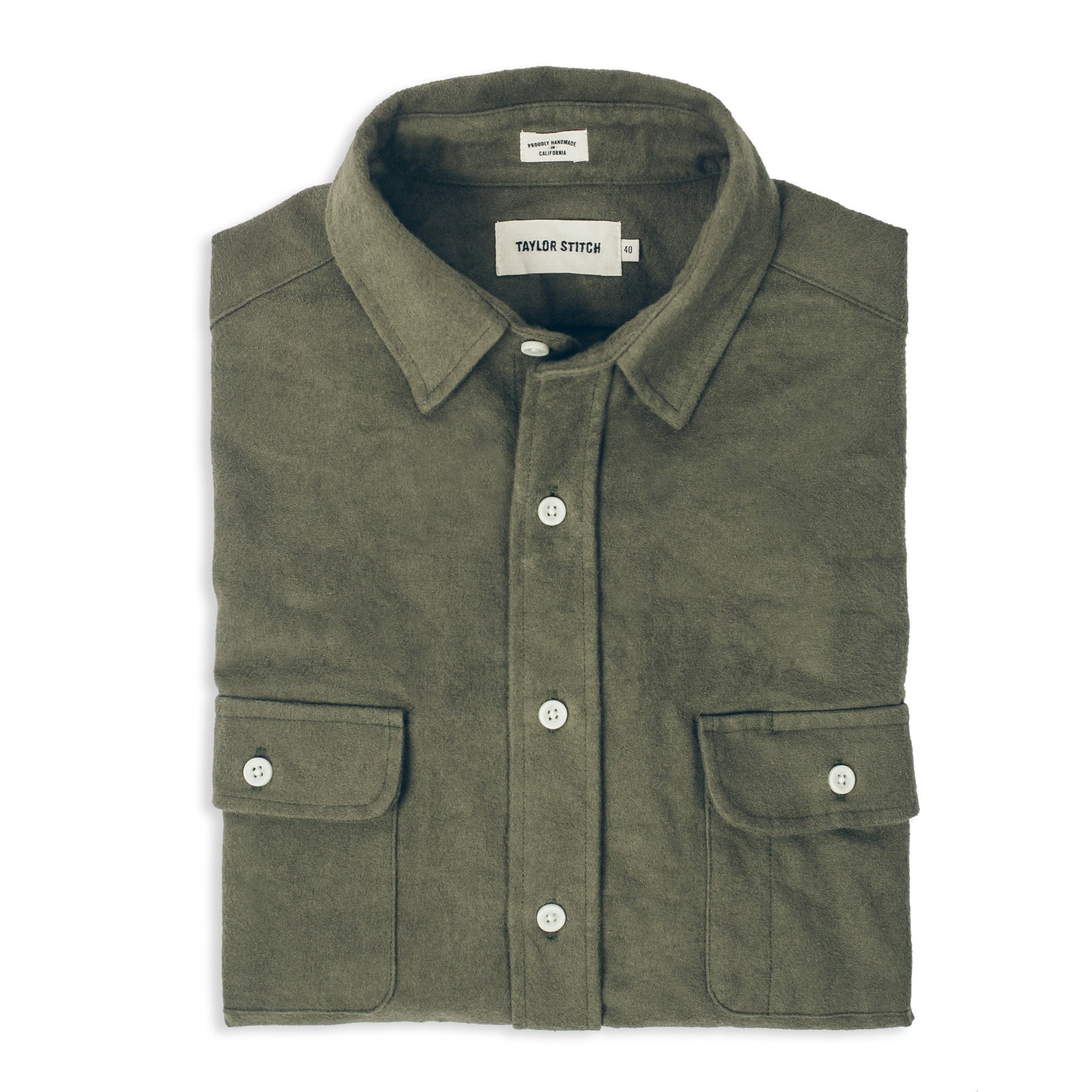 The Yosemite Shirt in Olive Drab: Featured Image, Wovens by Taylor Stitch