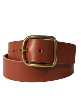 Cognac Brass Buckle Belt - 1.5: Featured Image, Accessories by Taylor Stitch