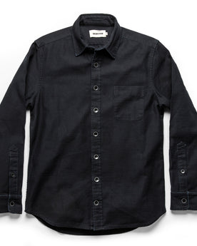 The Mechanic Shirt in Black Reverse Sateen: Alternate Image 8, Wovens by Taylor Stitch