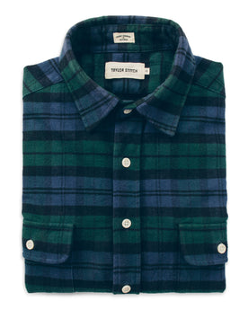 The Yosemite Shirt in Blackwatch Plaid: Featured Image, Wovens by Taylor Stitch