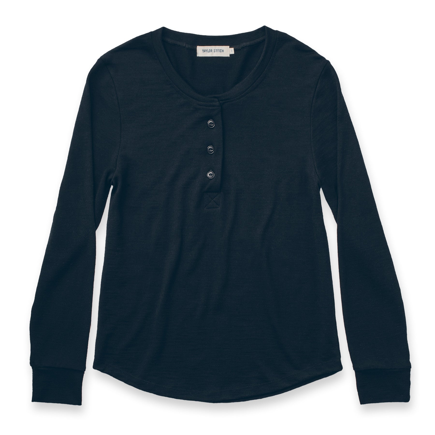 The Peyton Henley in Noir Merino: Featured Image, Basics by Taylor Stitch