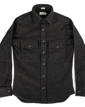 The Maritime Shirt Jacket in Charcoal Donegal Wool: Alternate Image 2, Wovens by Taylor Stitch