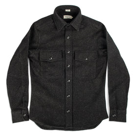 The Maritime Shirt Jacket in Charcoal Donegal Wool: Alternate Image 2