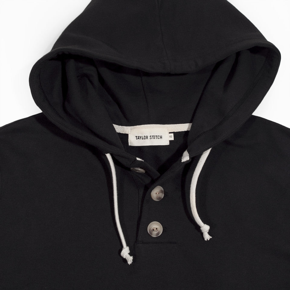 The Charcoal 3 Button Hooded Sweatshirt: Alternate Image 5, Knits by Taylor Stitch