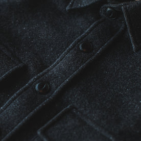 The Maritime Shirt Jacket in Charcoal Donegal Wool: Alternate Image 1
