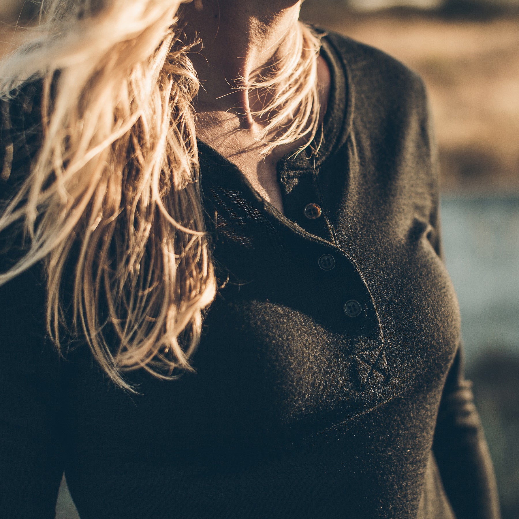 The Peyton Henley in Noir Merino: Alternate Image 2, Basics by Taylor Stitch