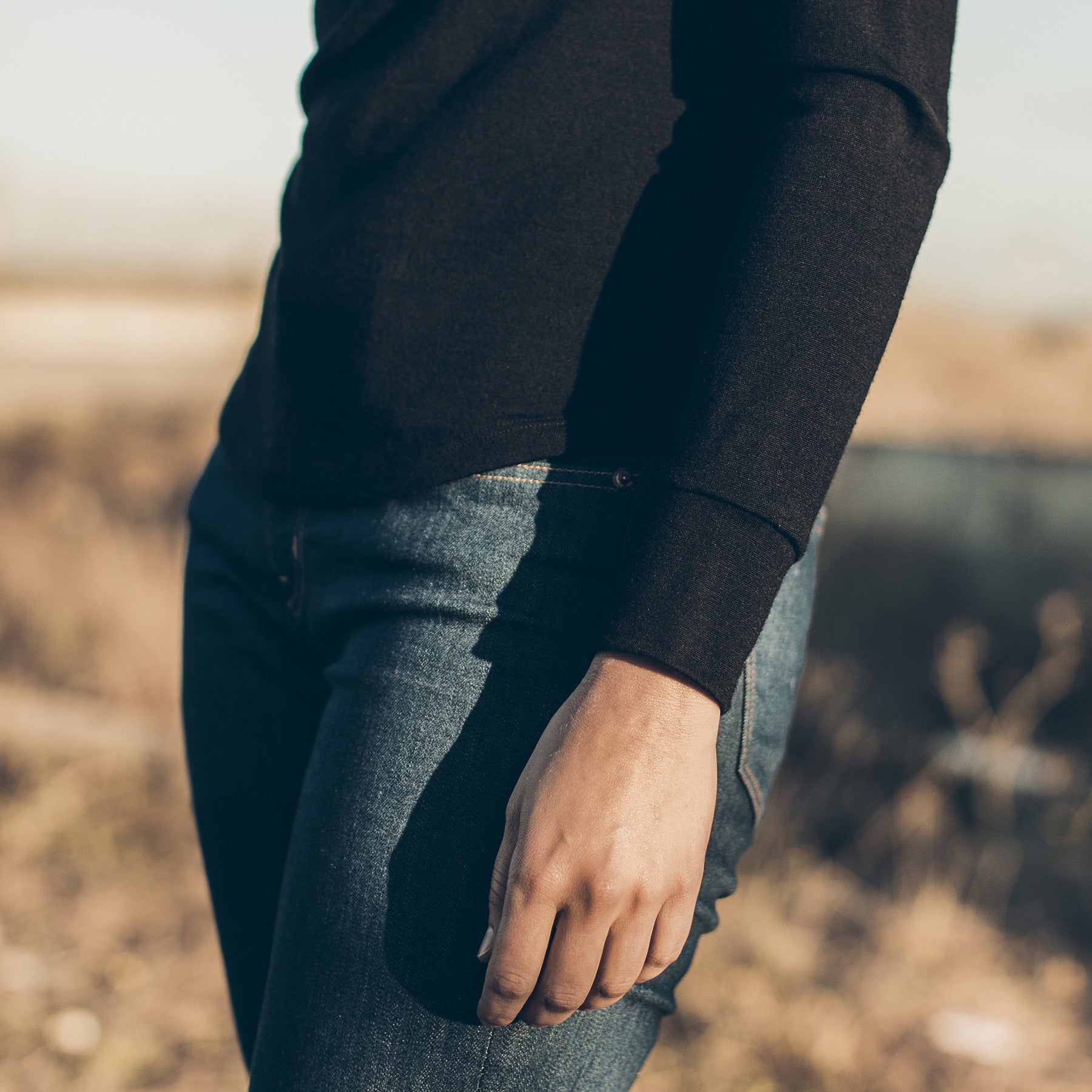 The Peyton Henley in Noir Merino: Alternate Image 5, Basics by Taylor Stitch