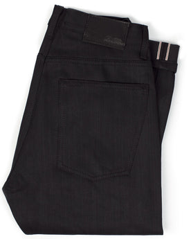 The Slim Jean in Shuttle Loomed Italian Selvage Black Denim: Featured Image, Denim by Taylor Stitch