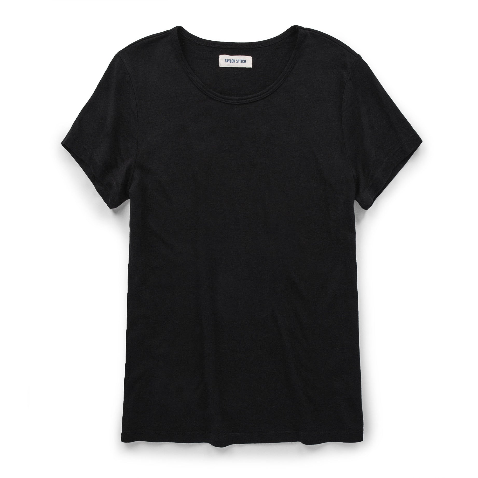 The Elle Crewneck Tee in Noir: Featured Image, Knits by Taylor Stitch