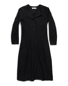 The Juniper Dress in Black Brushed Cotton: Featured Image, Dresses by Taylor Stitch
