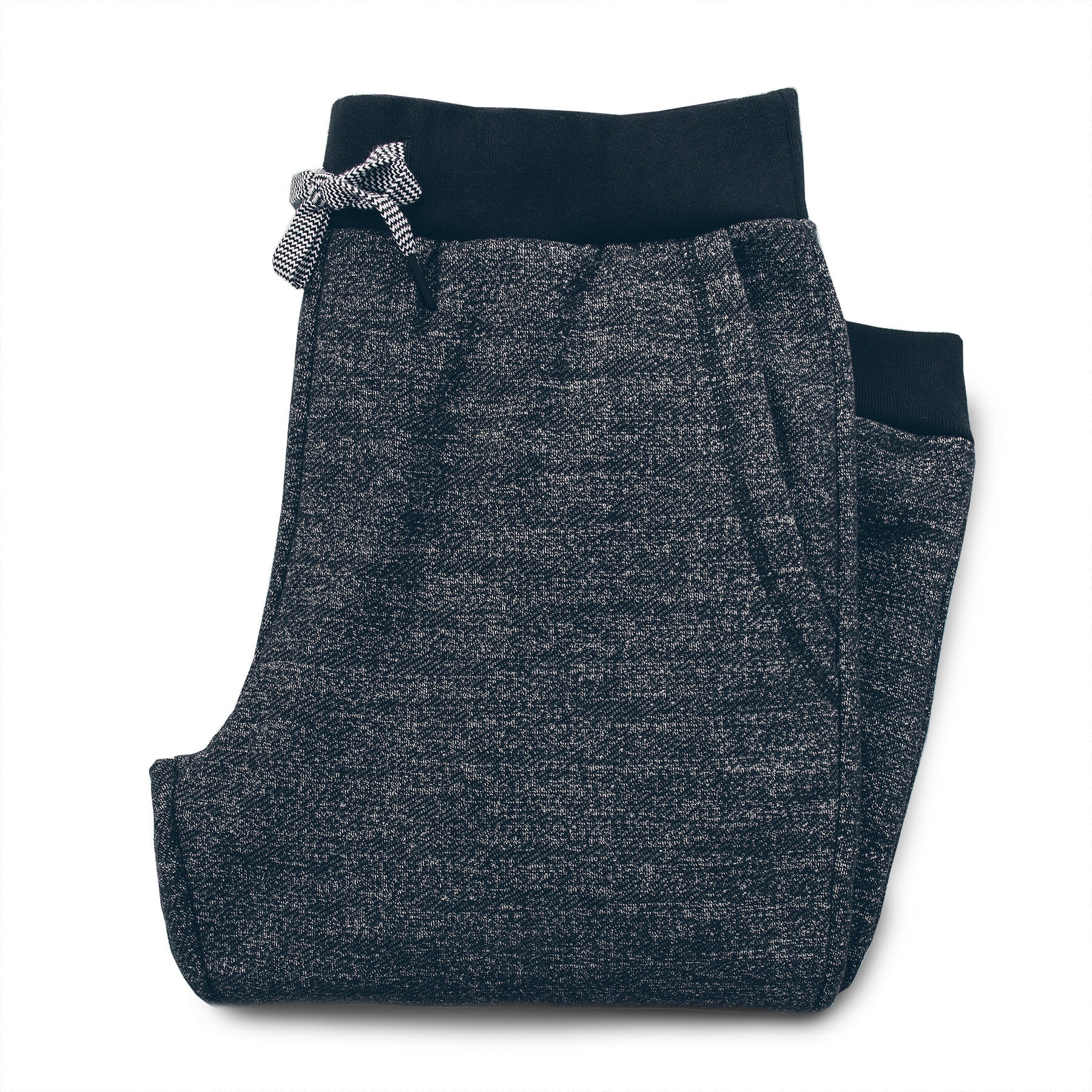 The Travel Pant in Charcoal Fleck Fleece: Featured Image, Mens by Taylor Stitch
