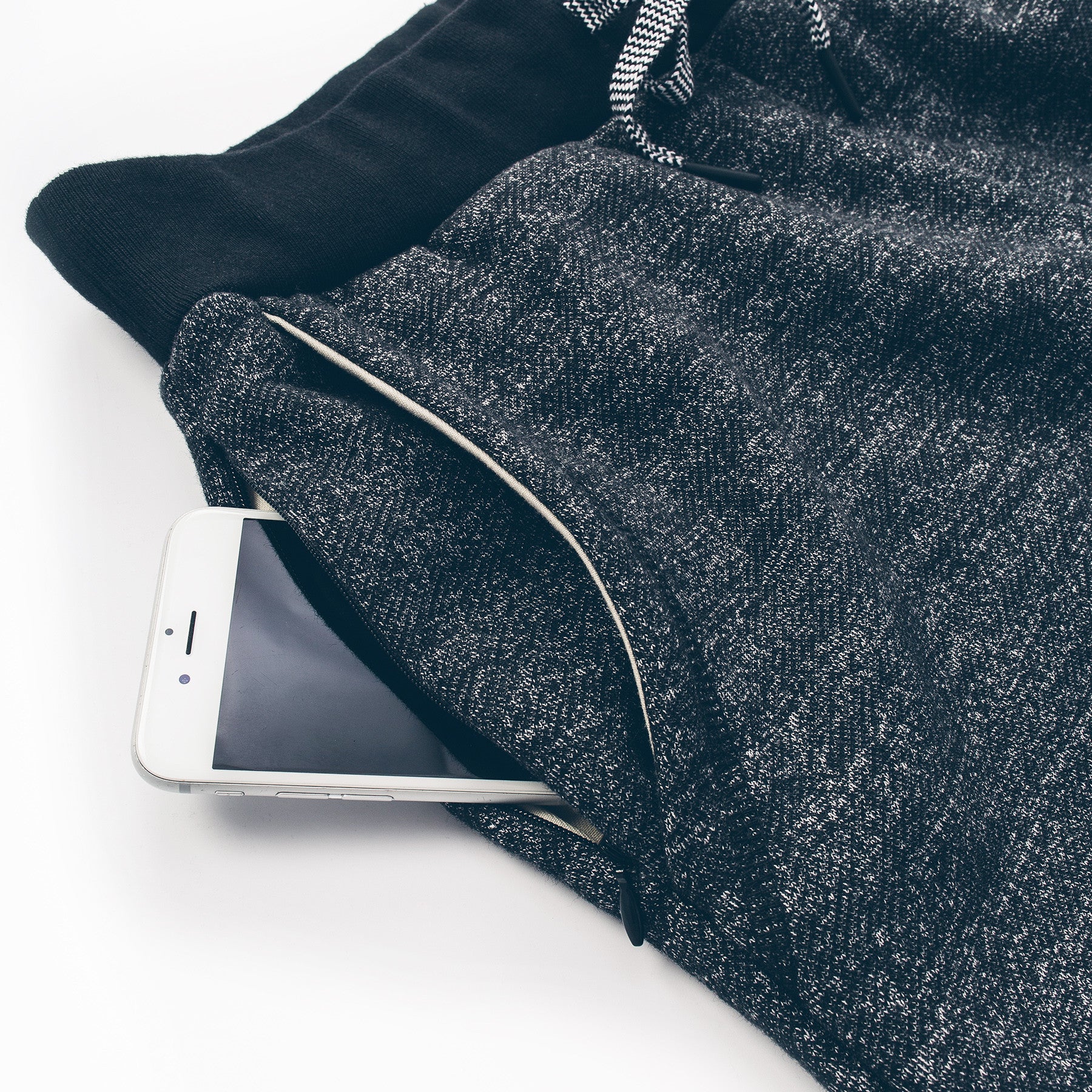The Travel Pant in Charcoal Fleck Fleece: Alternate Image 2, Mens by Taylor Stitch