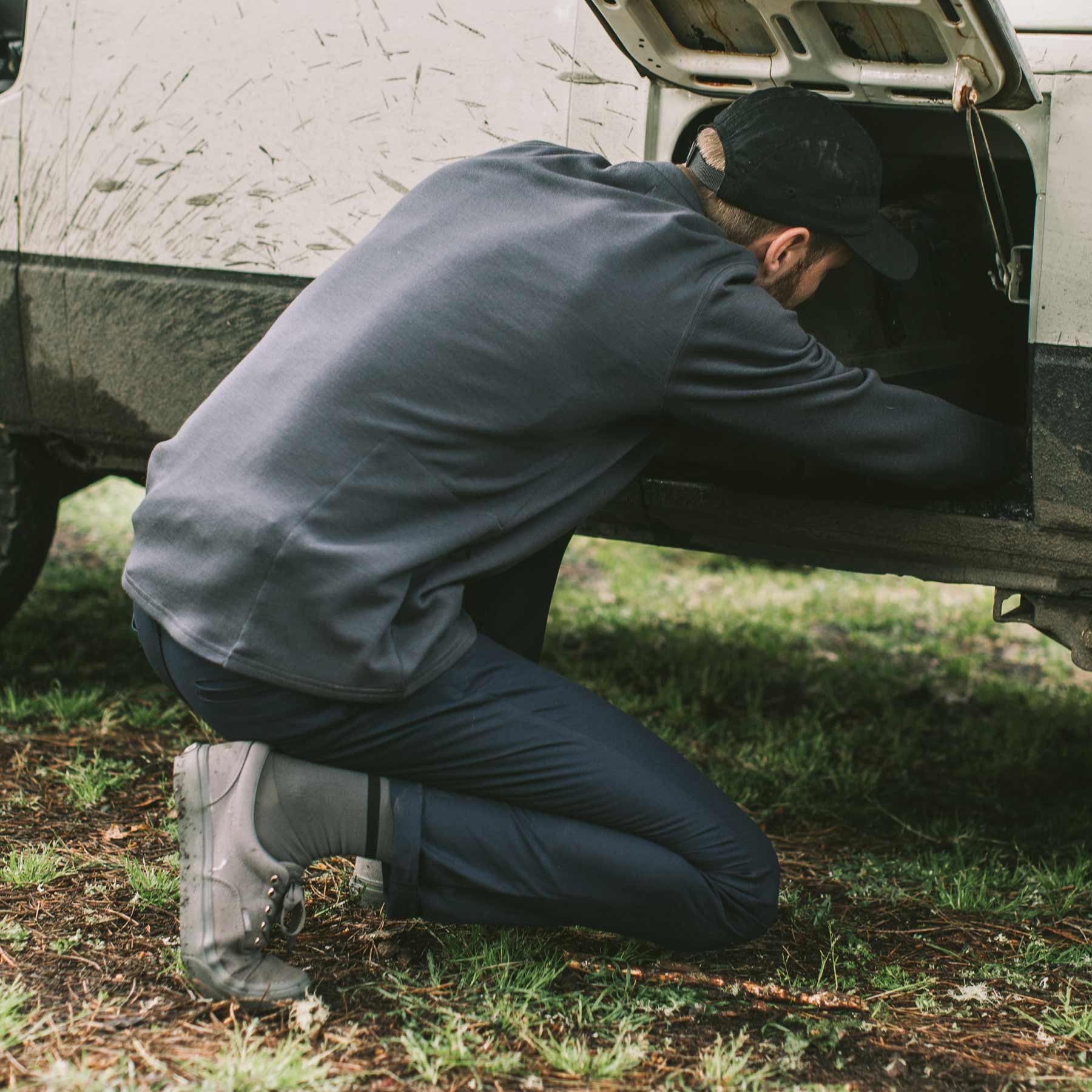 The Travel Chino in Navy: Alternate Image 3, Pants by Taylor Stitch