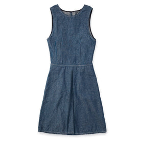 The Audrey Dress in Indigo Jacquard: Featured Image