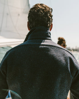 The Maritime Shirt Jacket in Navy Donegal Lambswool: Alternate Image 7, Outerwear by Taylor Stitch