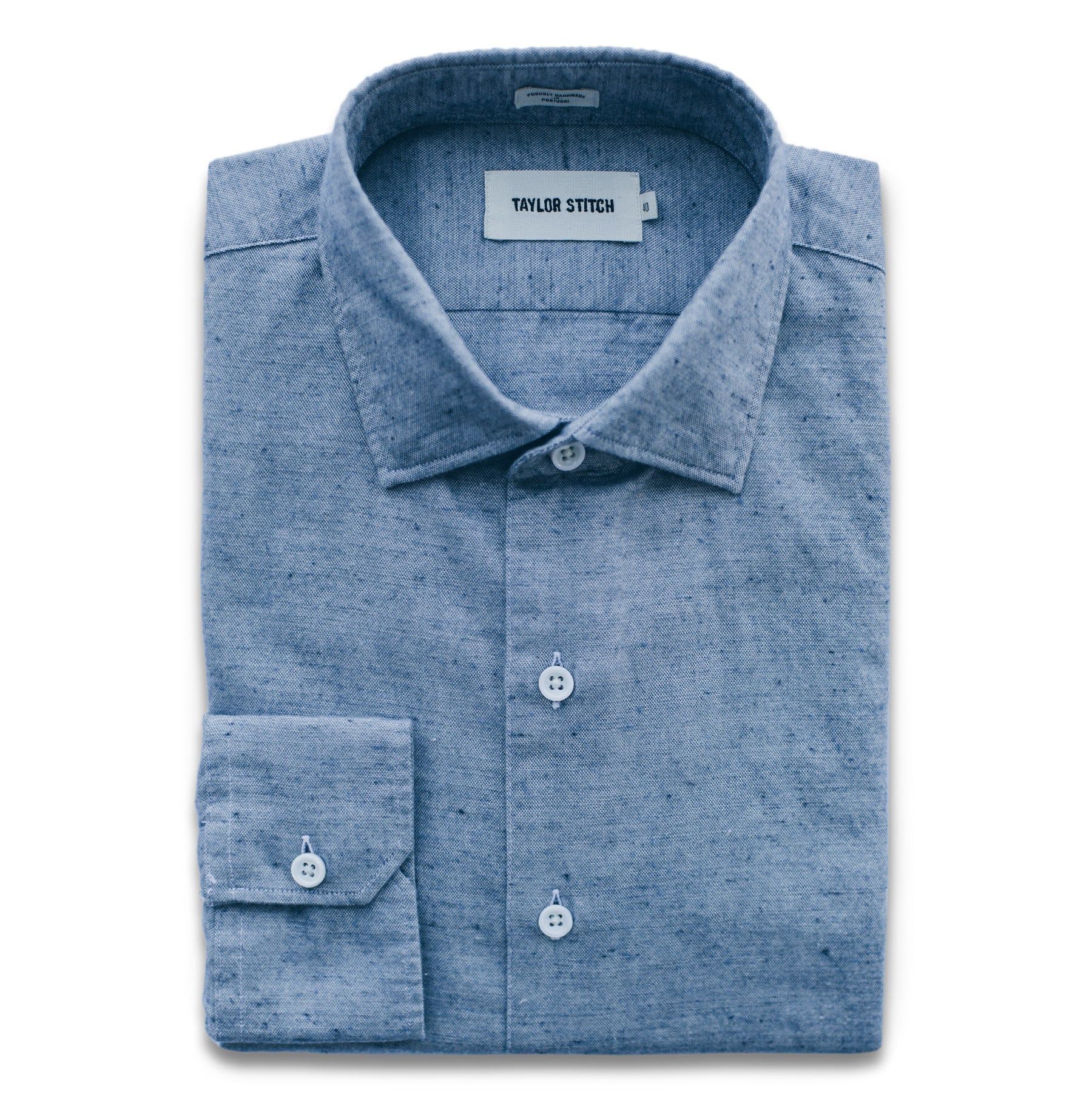 The Hyde in Brushed Sky Melange: Featured Image, Wovens by Taylor Stitch