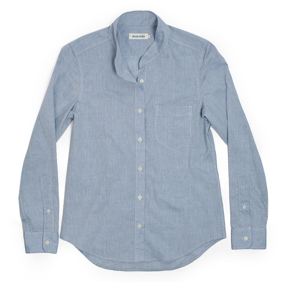 The Caroline in Light Blue Chambray: Featured Image, Wovens by Taylor Stitch