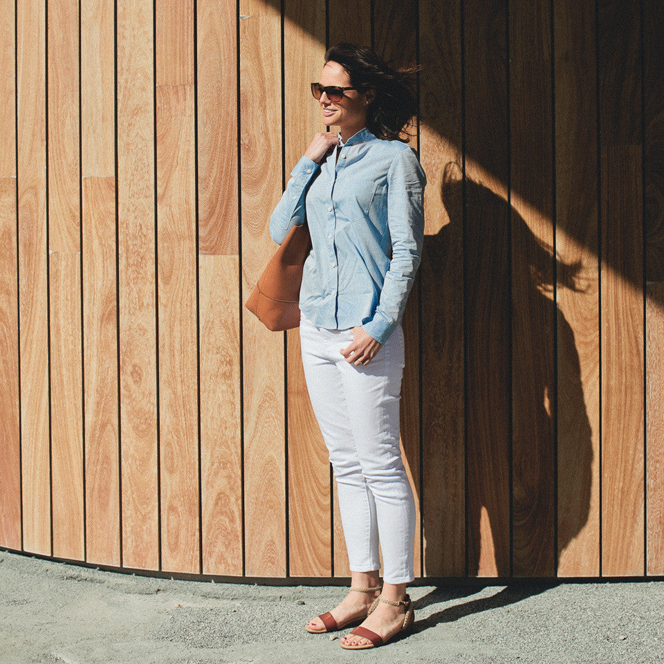 The Caroline in Light Blue Chambray: Alternate Image 2, Wovens by Taylor Stitch