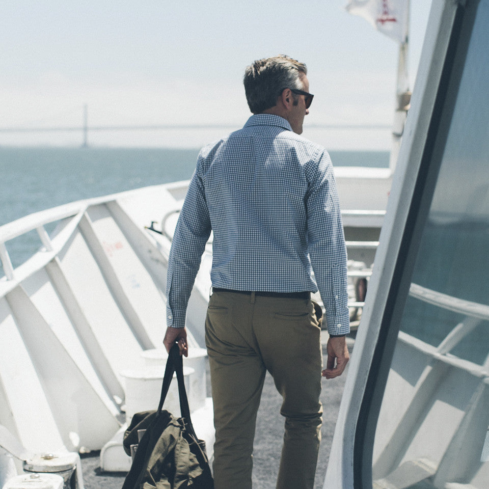The Hyde in Glacier West Coast Gingham: Alternate Image 4, Wovens by Taylor Stitch