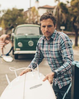 The California in Navy Madras: Alternate Image 3, Wovens by Taylor Stitch