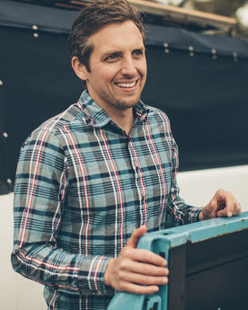 The California in Navy Madras: Alternate Image 5, Wovens by Taylor Stitch