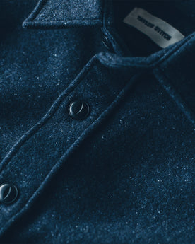The Maritime Shirt Jacket in Navy Donegal Lambswool: Alternate Image 2, Outerwear by Taylor Stitch