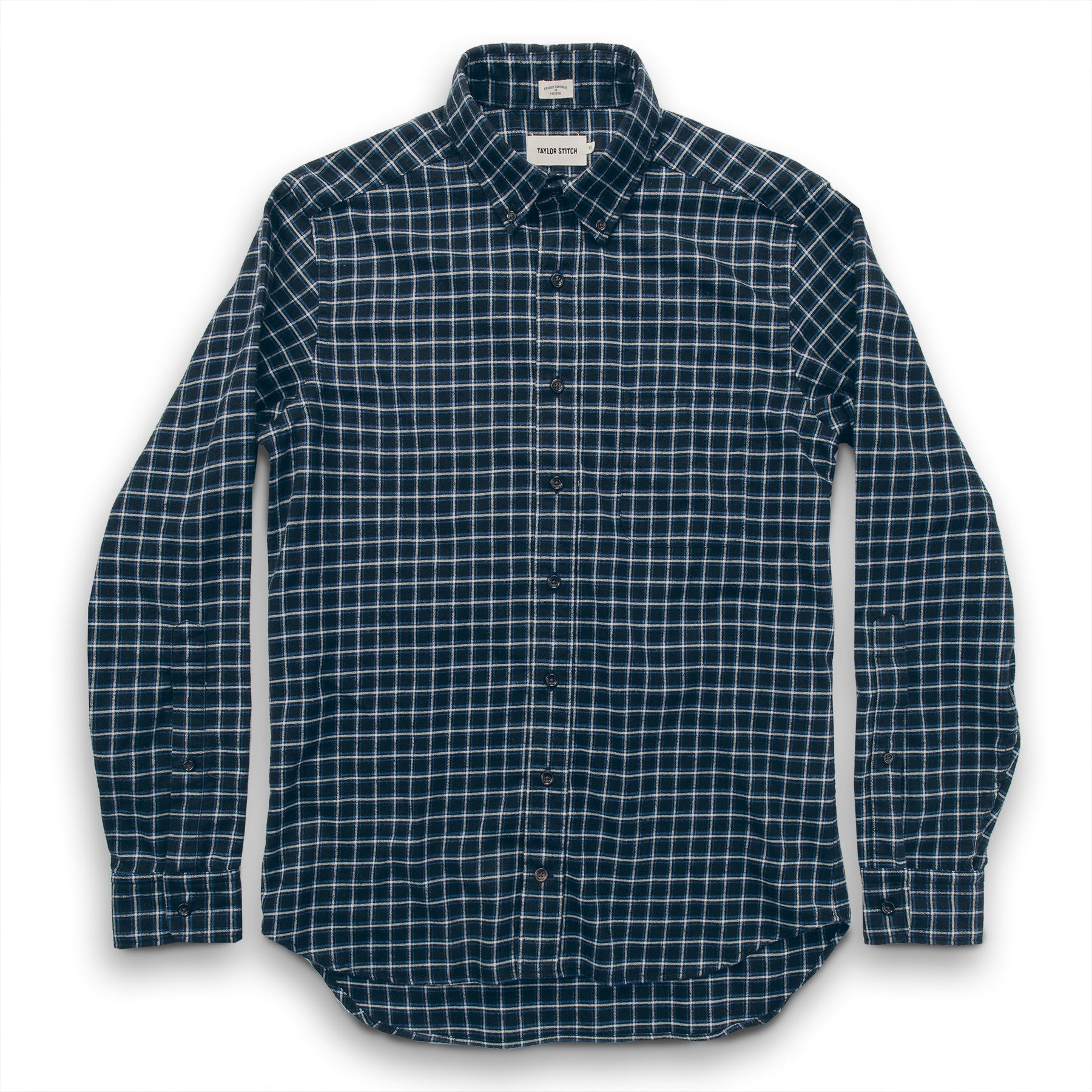 The Jack in Brushed Navy Plaid Flannel: Alternate Image 6, Wovens by Taylor Stitch