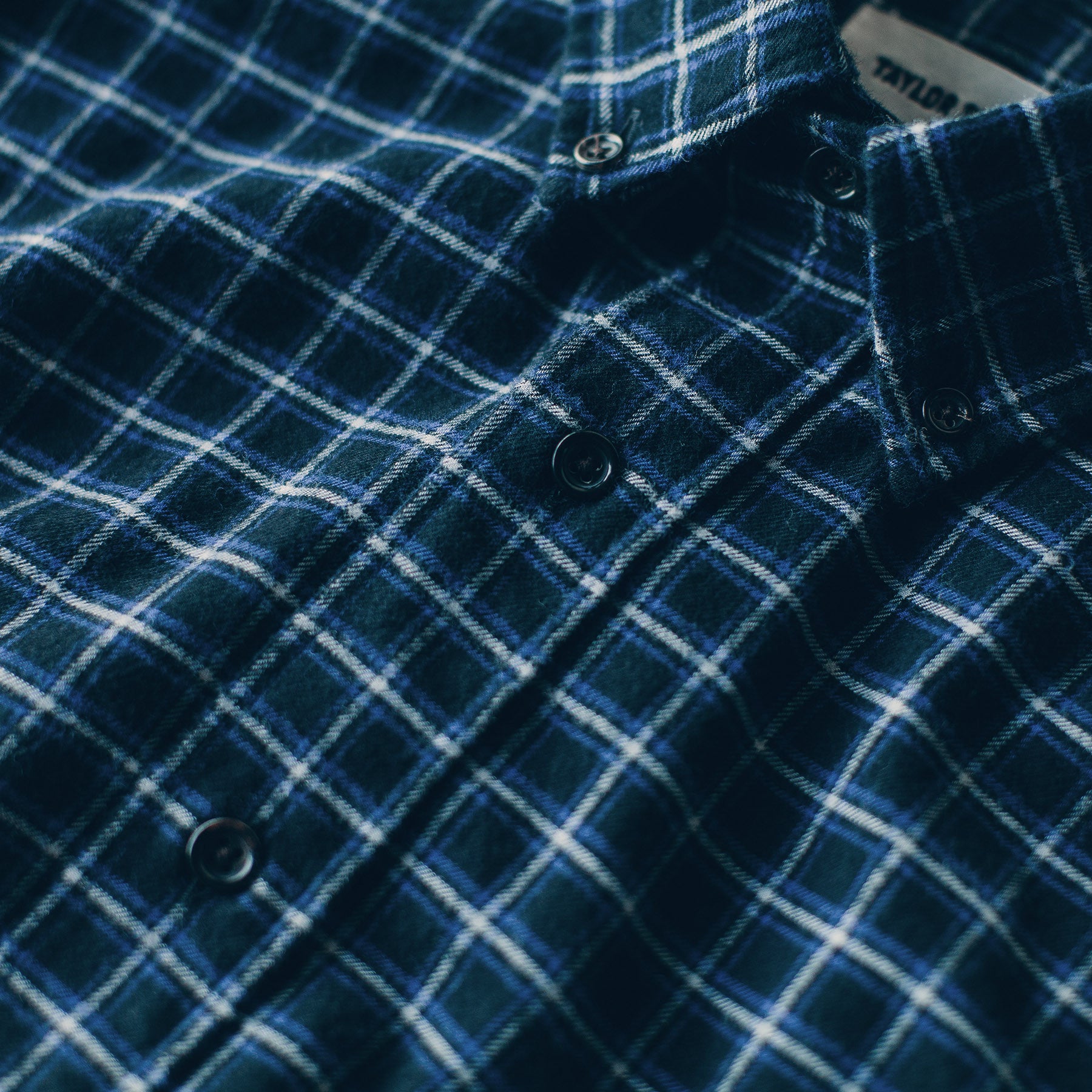 The Jack in Brushed Navy Plaid Flannel: Alternate Image 5, Wovens by Taylor Stitch