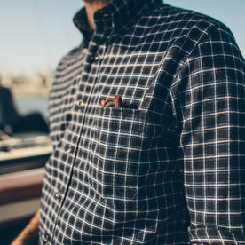 The Jack in Brushed Navy Plaid Flannel: Alternate Image 2