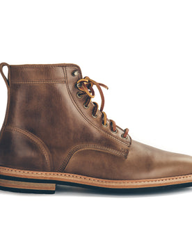 The Plain Toe Moto Boot in Natural Chromexcel - Extra Widths: Featured Image, Footwear by Taylor Stitch