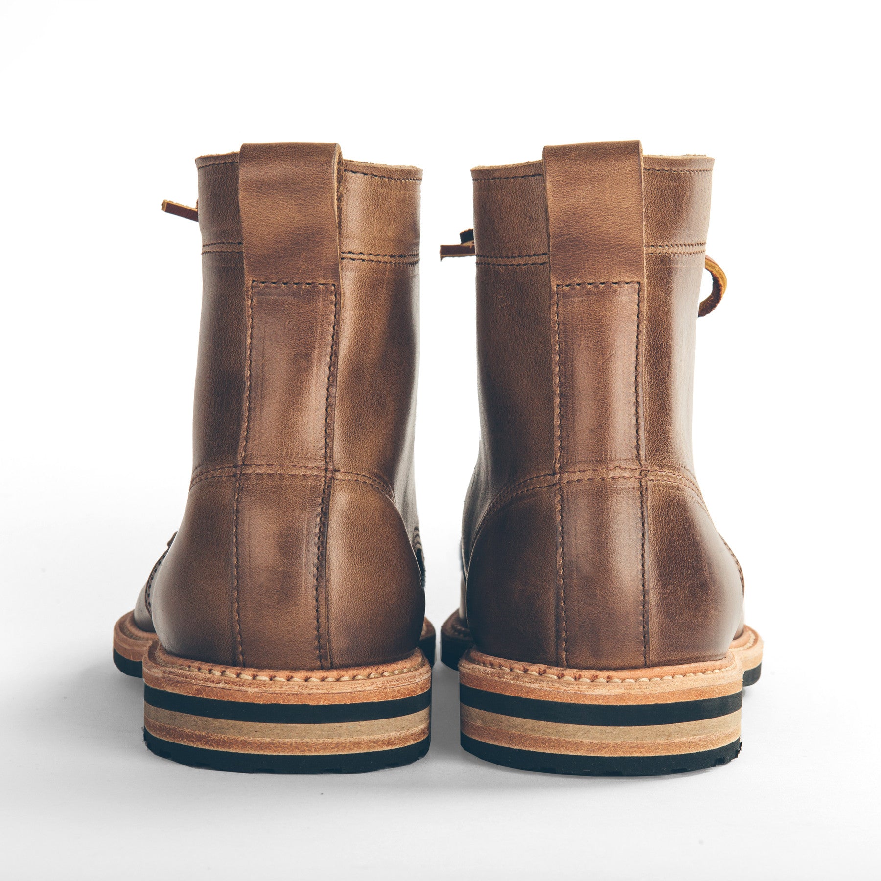 The Plain Toe Moto Boot in Natural Chromexcel - Extra Widths: Alternate Image 2, Footwear by Taylor Stitch