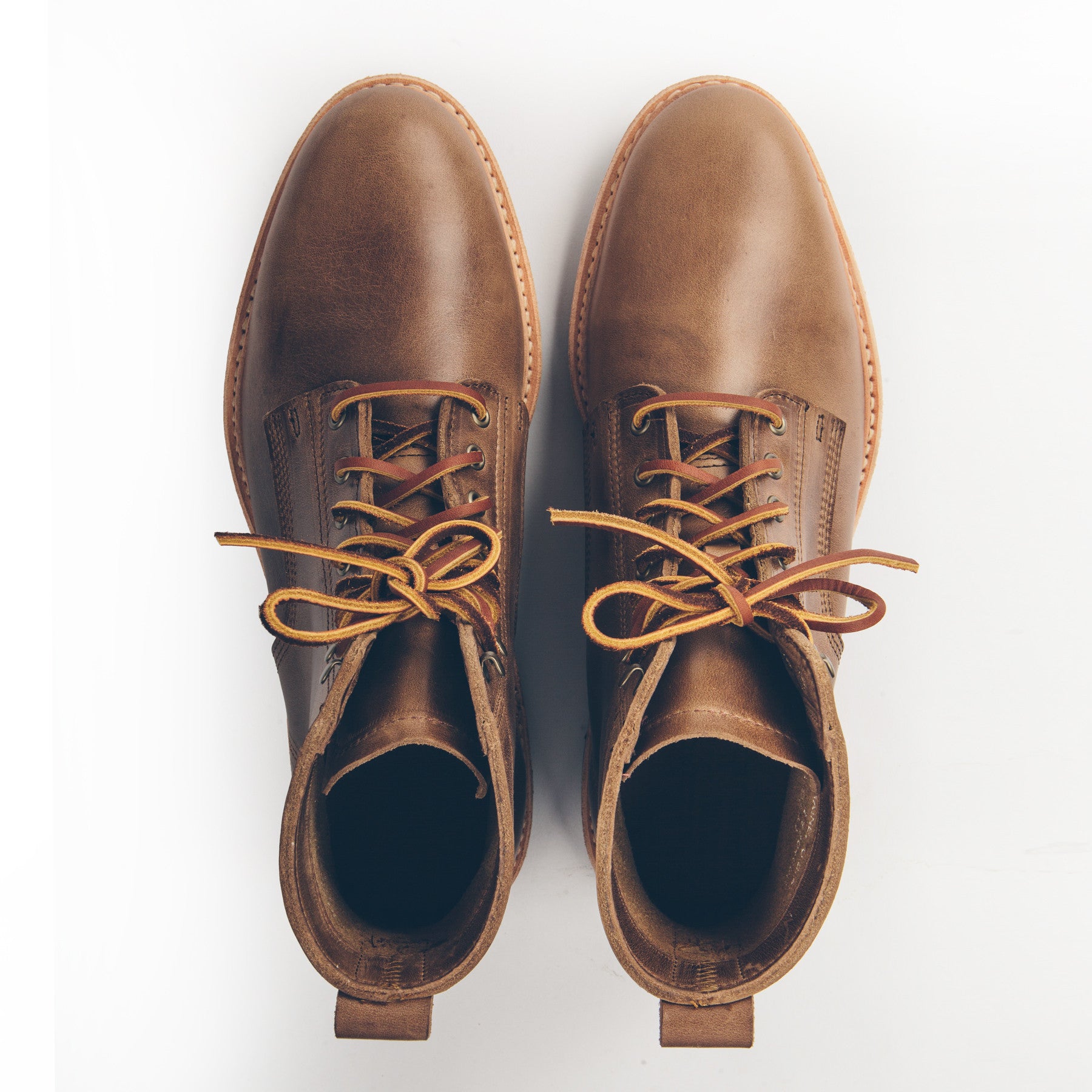The Plain Toe Moto Boot in Natural Chromexcel - Extra Widths: Alternate Image 3, Footwear by Taylor Stitch
