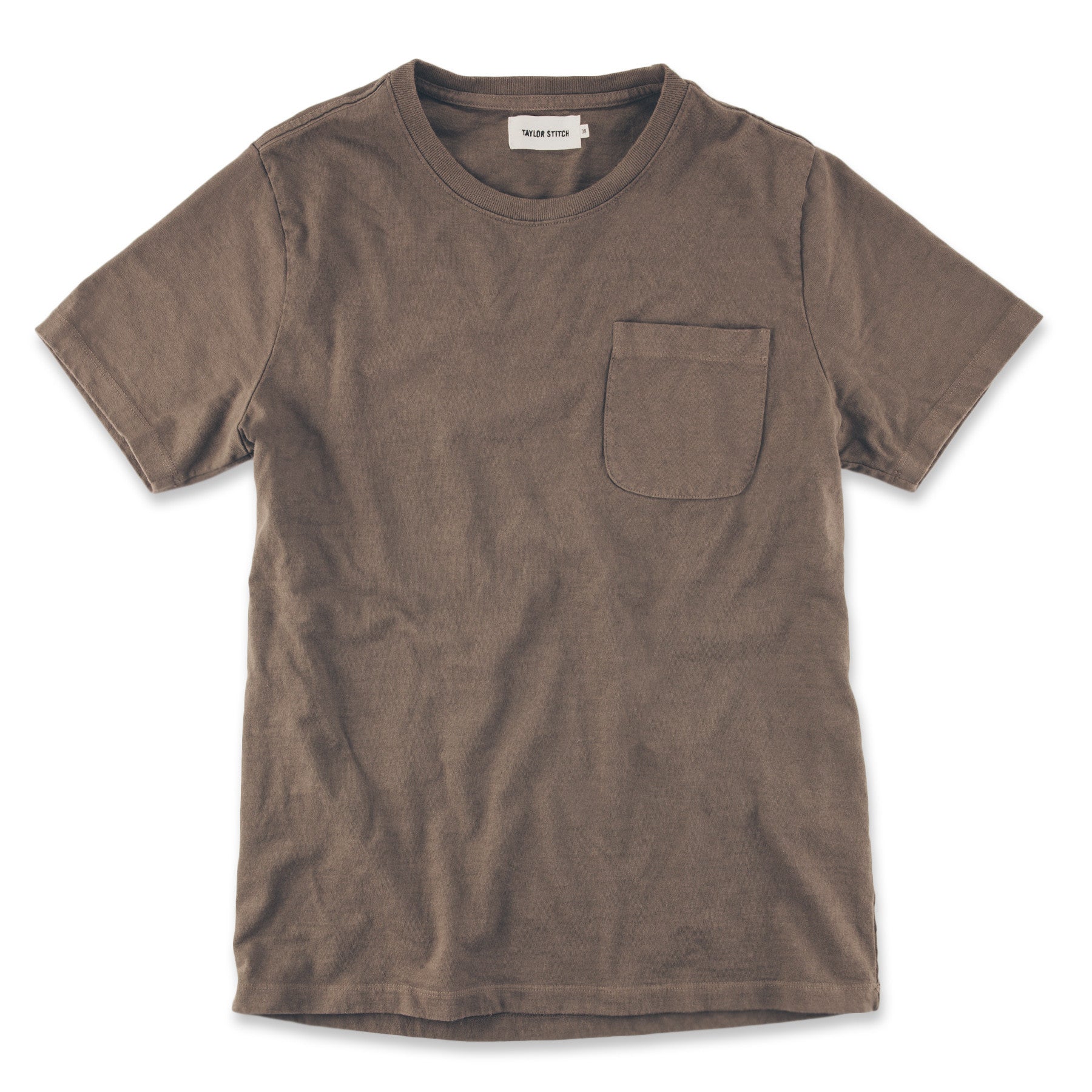 The Heavy Bag Tee in Fatigue Brown: Featured Image, Knits by Taylor Stitch